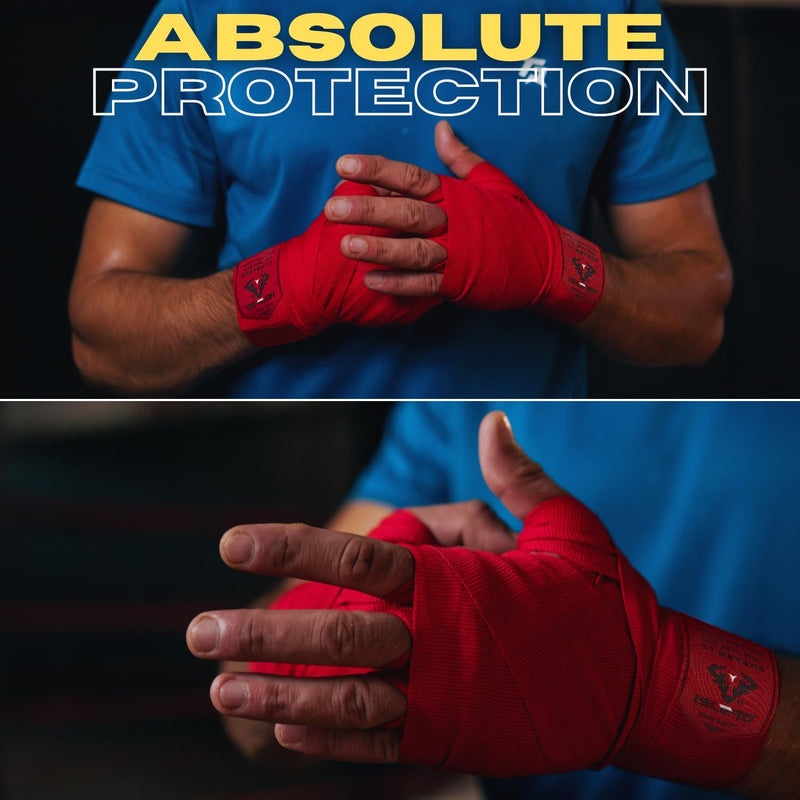 Islero Boxing Hand Wraps Inner Gloves Red – EVO Fitness