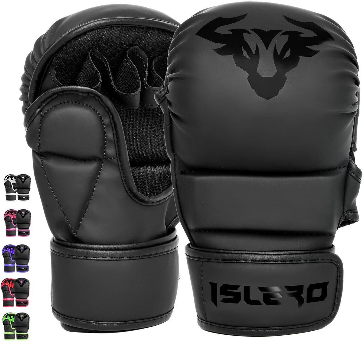 Gants De Boxe Islero Fitness Pour Enfants - Protection Gel, Cuir Synthétique, Poids 4 Oz Et 6 Oz, Pour MMA, Sac De Frappe