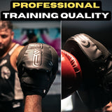 EVO Fitness All Black Boxing Gloves and Focus Pads Deal