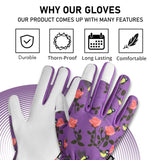 Islero Gardening gloves short purple