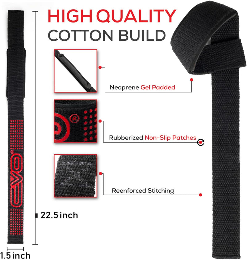 EVO Weight Lifting Gym Straps