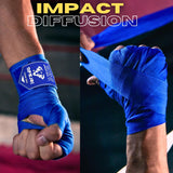 Islero 4.5m Boxing Hand Wraps Inner Gloves Blue