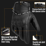 EVO PURE Leather Winter Knuckle Gloves