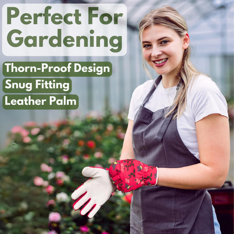 Islero Gardening gloves Short Red