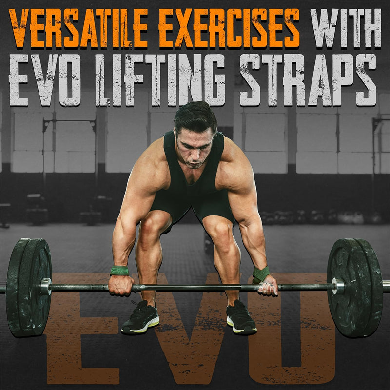 EVO Fitness Weight Lifting Straps green