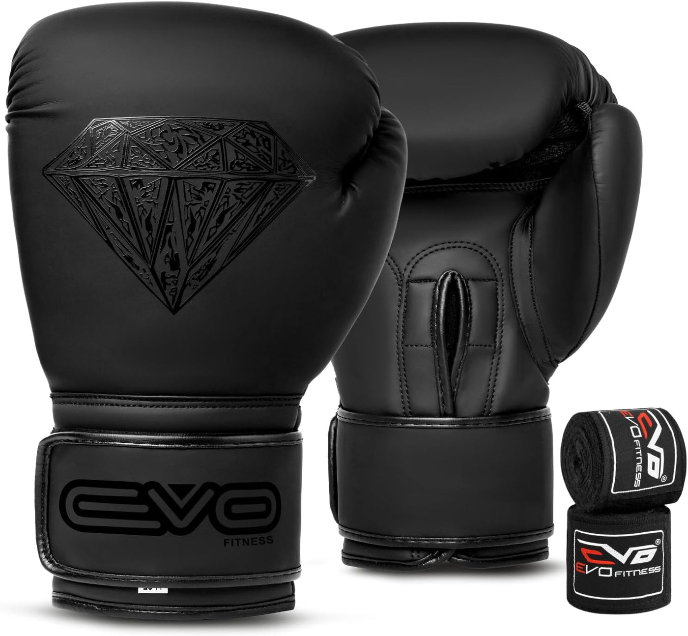 EVO Maya Diamond Leather Boxing Gloves - Multipurpose Gloves  EVO Fitness