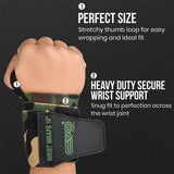 EVO Fitness Weight Lifting Wrist Wraps (Camo Green)