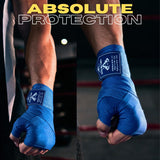 Islero 4.5m Boxing Hand Wraps Inner Gloves Blue
