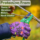 Islero Gardening gloves short purple