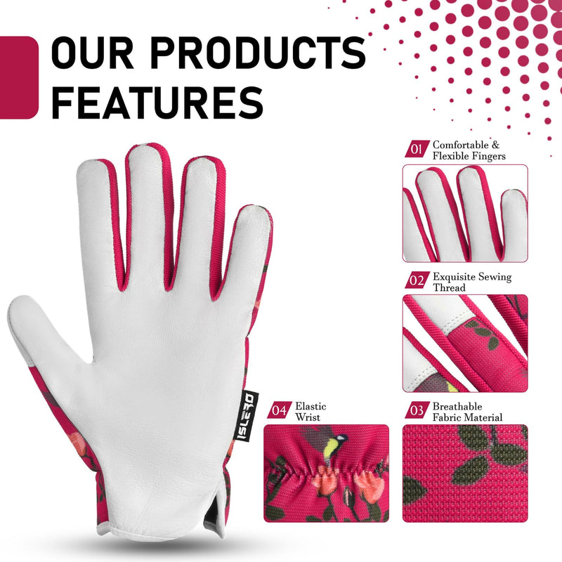 Islero Gardening gloves Short Red