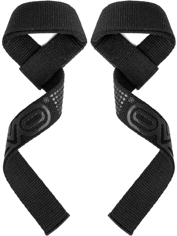 EVO Fitness Weight Lifting Straps all Black