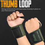 EVO Fitness Weight Lifting Wrist Wraps (Green)