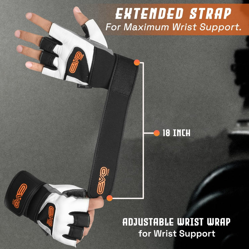 bicycle gloves with wrist support Hestra - Bike Guard D3O Short - 5 finger grip control and lightweight riding comfort. EVO Leather White Cycling Gloves
