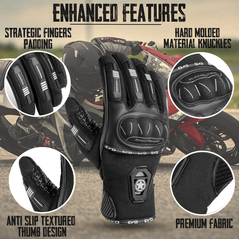 EVO Fitness Motorbike Gloves for summer