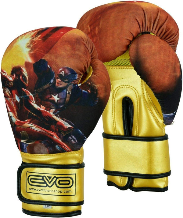 EVO KIDS CAPTAIN AMERICA BOXING GLOVES