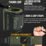 EVO Fitness Weight Lifting Wrist Wraps (Green)