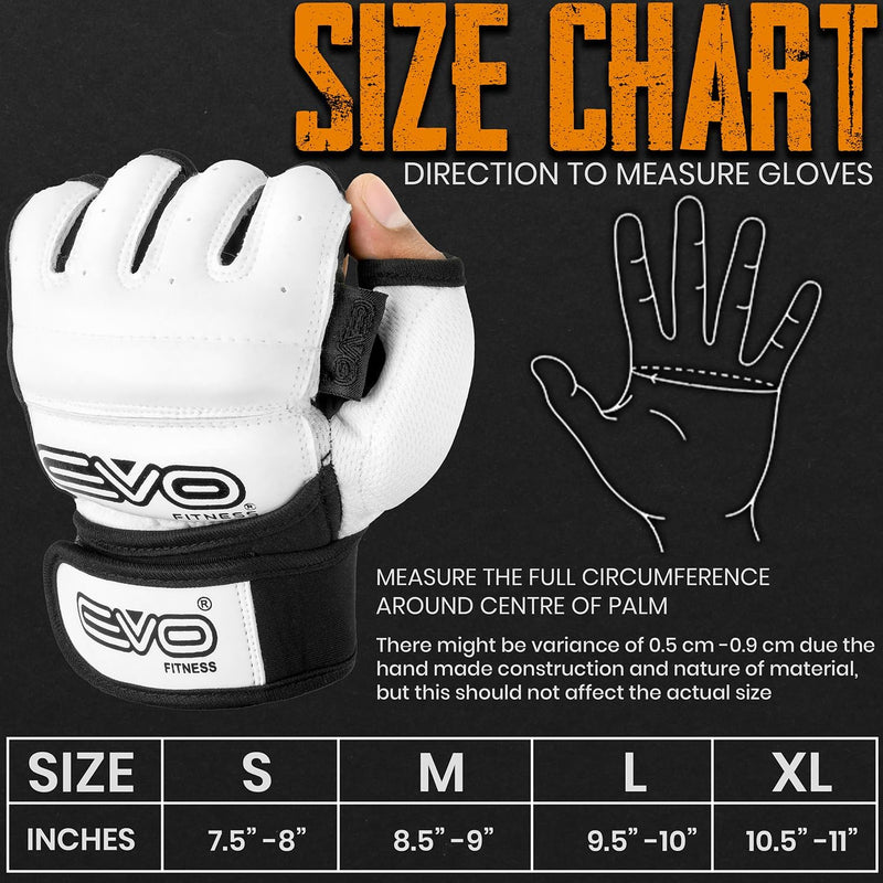 EVO Fitness MMA Gloves white