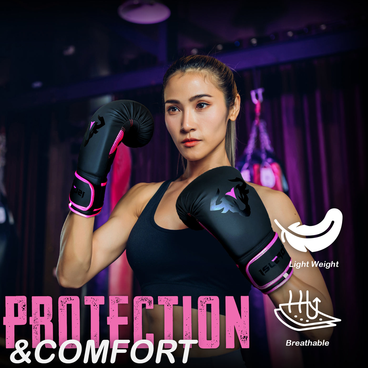 Islero The Bull Series Pink Boxing Gloves – EVO Fitness