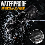 EVO Pro Leather Motorbike Gloves with Inner Thermals - Wind & Waterproof