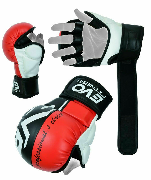 EVO MMA Gloves Kick Boxing Sparring Grappling Cage Fight Martial Arts Training - EVO Fitness