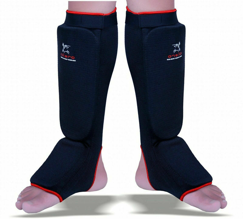 FIGHTSENSE Kids Shin & Instep Guards For Boxing, MMA, Muay Thai, Taekwondo