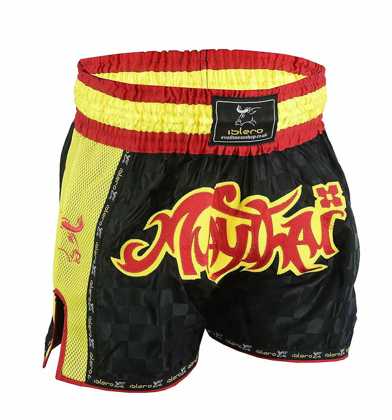 EVO Muay Thai Fight Shorts MMA Kick Boxing Cage Fighting Martial Arts Gear UFC - EVO Fitness