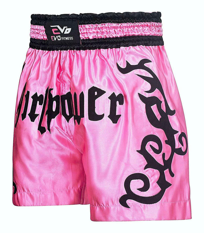 EVO Ladies Muay Thai Shorts Women MMA Kick Boxing Martial Arts Girls Fight Gear - EVO Fitness